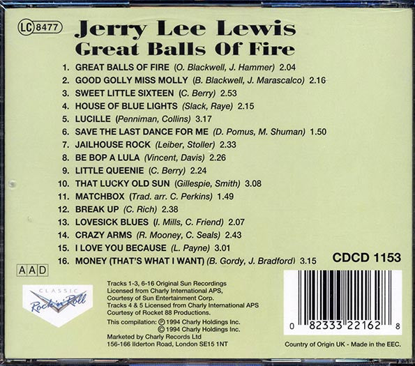 Jerry Lee Lewis - Great Balls Of Fire