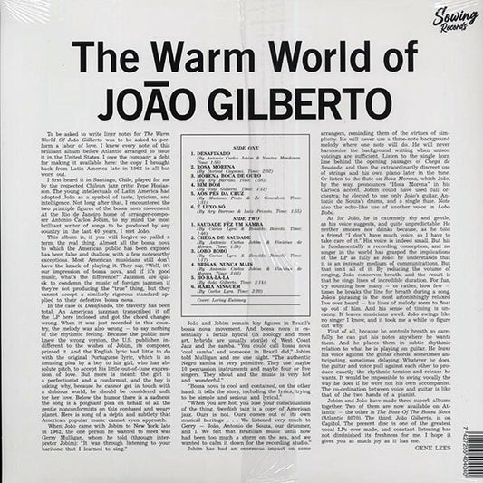 Joao Gilberto - The Warm World Of Joao Gilberto (clear vinyl)