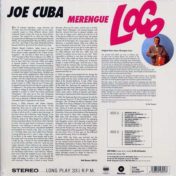 Joe Cuba - Merengue Loco (ltd. ed.) (180g)