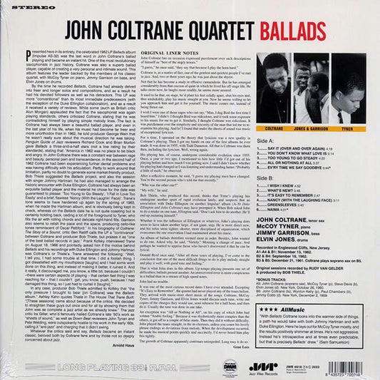 John Coltrane Quartet - Ballads (+2 bonus tracks) (ltd. ed.) (180g)