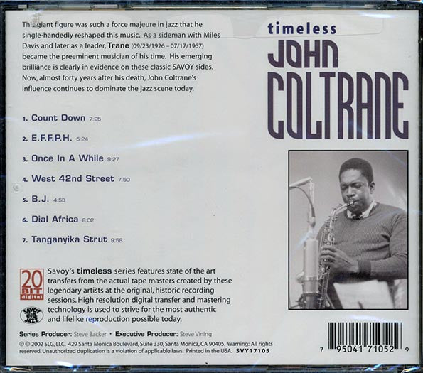 John Coltrane - Timeless (remastered) (20-bit mastering)