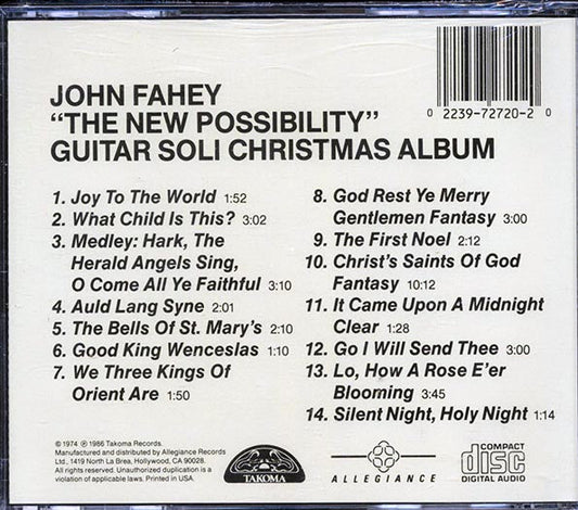 John Fahey - The New Possibility: Guitar Soli Chirstmas Album