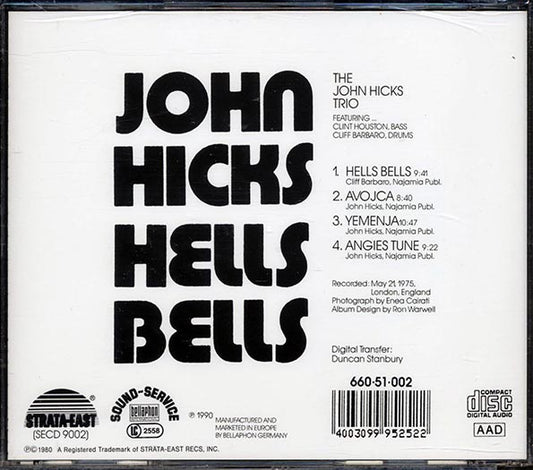 John Hicks - Hells Bells CD
