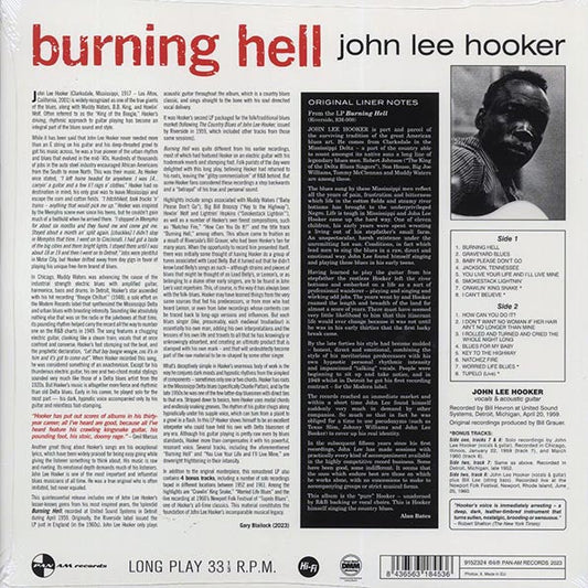 John Lee Hooker - Burning Hell (+4 bonus tracks) (ltd. ed.) (180g)