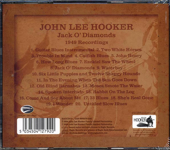 John Lee Hooker - Jack O'Diamonds 1949 Recordings