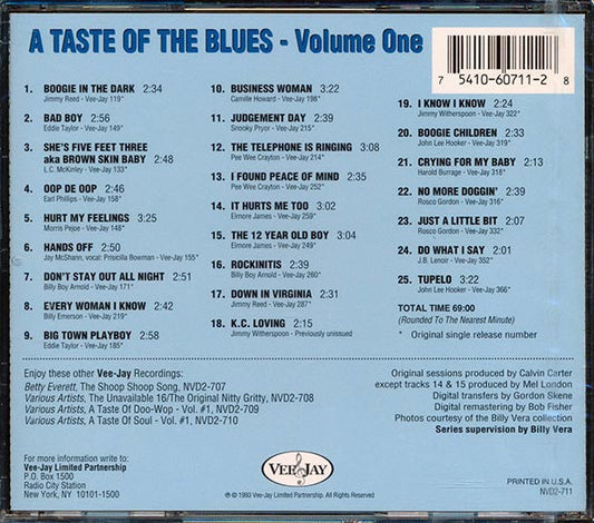 John Lee Hooker, Jimmy Witherspoon, Snooky Pryor, Pee Wee Crayton, Etc. - A Taste Of The Blues Volume 1 (25 tracks) (remastered) (deluxe edition)