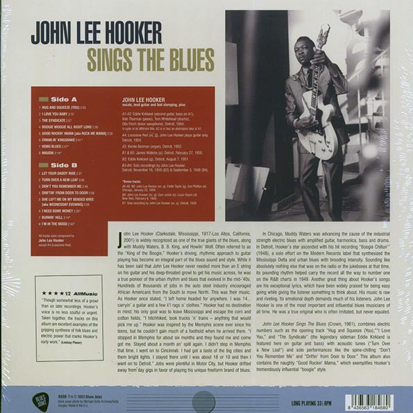 John Lee Hooker - John Lee Hooker Sings The Blues (+6 bonus tracks) (ltd. ed.) (180g)