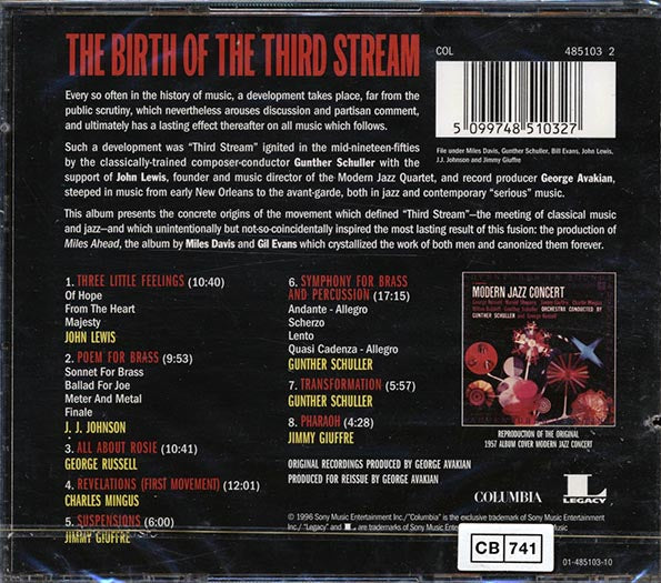 John Lewis, JJ Johnson, George Russell, Charles Mingus, Etc. - The Birth Of The Third Stream (marked/ltd stock)
