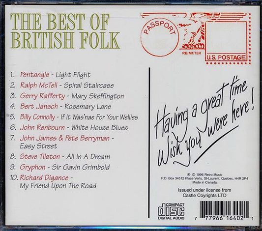 John Renbourn, Pentangle, Bert Jansch, Gerry Rafferty, Etc. - The Best Of British Folk