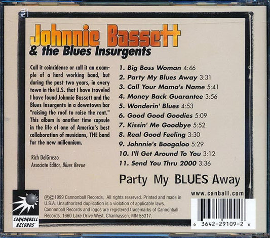 Johnnie Bassett & The Blues Insurgents - Party My Blues Away