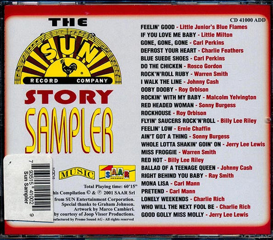 Johnny Cash, Roy Orbison, Rosco Gordon, Jerry Lee Lewis, Sonny Burgess, Etc. - The Sun Story: Sampler (26 tracks)