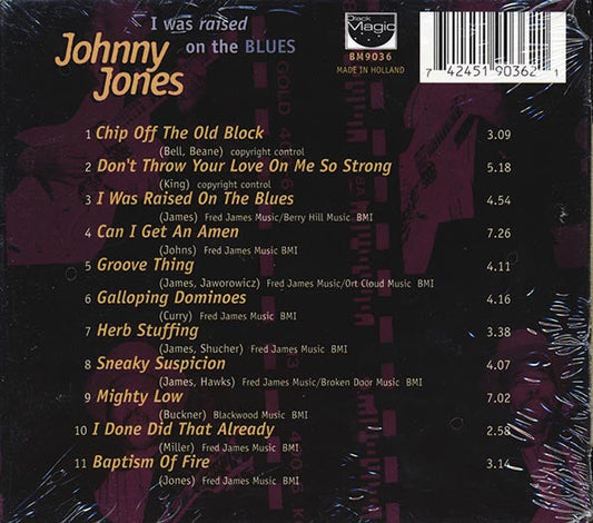 Johnny Jones - I Was Raised On The Blues (deluxe 3-fold digipak)