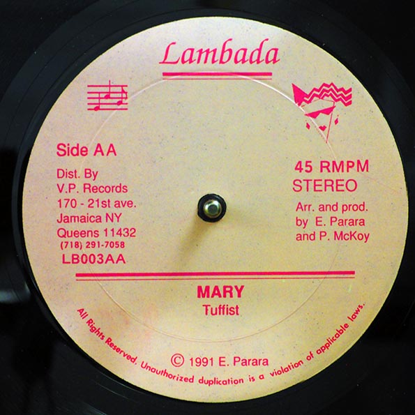 Johnny P - Granny Face; Version / Tuffest - Mary; Version (rhythm: "Answer AKA Never Let Go") (orig. press)