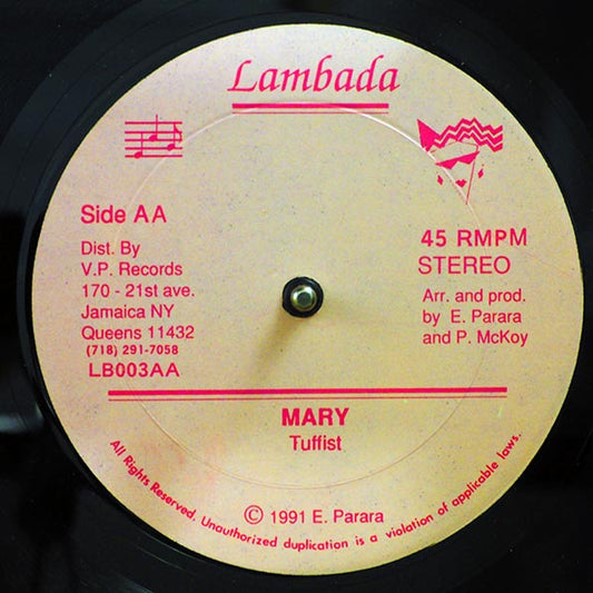 Johnny P - Granny Face; Version / Tuffest - Mary; Version (rhythm: "Answer AKA Never Let Go") (orig. press)