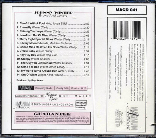 Johnny Winter - Broke & Lonely (marked/ltd stock)