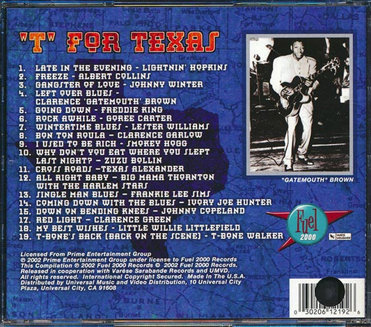 Johnny Winter, Clarence Gatemouth Brown, Lightnin' Hopkins, Freddie King, Etc. - T For Texas: Texas Blues Masters Volume 1 (marked/ltd stock)