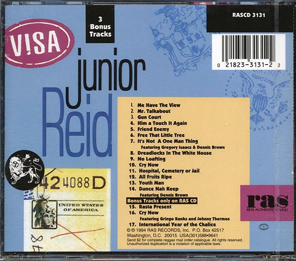 Jr. Reid - Visa (+3 bonus tracks)