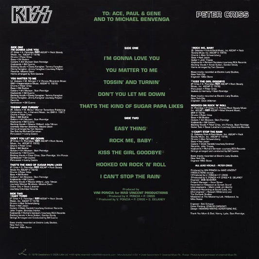 Kiss - Peter Criss (picture disc)