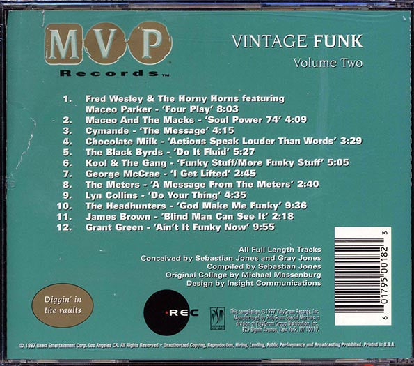 Kool & The Gang, Fred Wesley & The Horny Horns, Maceo & The Macks, Etc. - Vintage Funk Volume 2