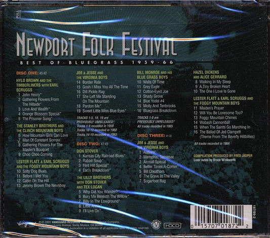 Lester Flatt, Earl Scruggs, Hylo Brown, Etc. - Newport Folk Festival: Best Of Bluegrass 1959-1966 (51 tracks) (3xCD) (24-bit mastering) (remastered)