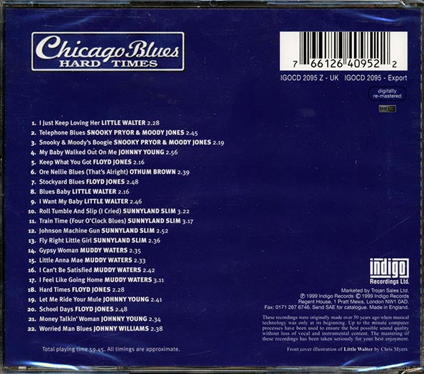 Little Walter, Snooky & Moody, Johnny Young, Etc. - Chicago Blues: Hard Times (22 tracks)