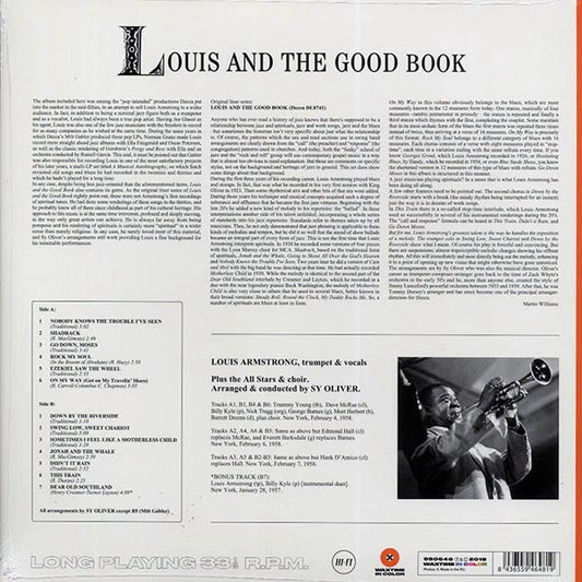 Louis Armstrong & His All-Stars, The Sy Oliver Choir - Louis And The Good Book (+bonus track) (ltd. ed.) (180g) (orange vinyl)