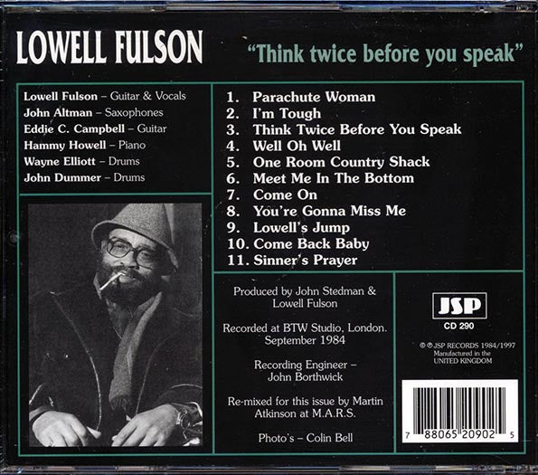 Lowell Fulson - Think Twice Before You Speak