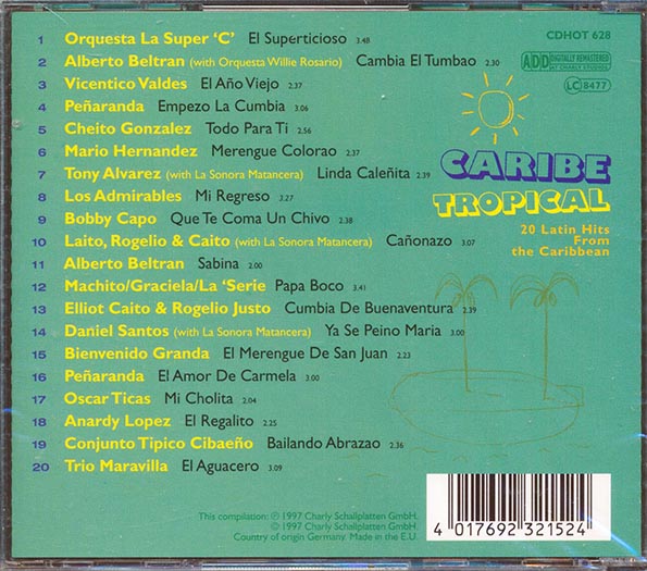 Machito, Bobby Capo, La Sonora Matancera, Etc. - Caribe Tropical (20 tracks)
