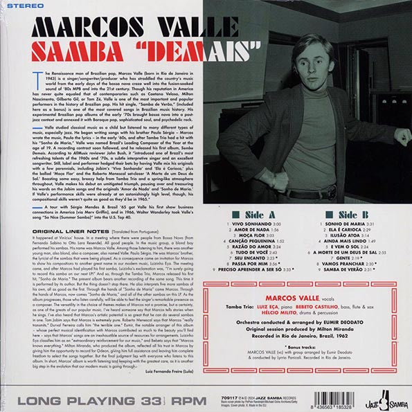 Marcos Valle - Samba Demais (+6 bonus tracks) (ltd. ed.) (180g)