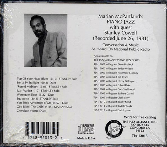 Marian McPartland, Stanley Cowell - Piano Jazz