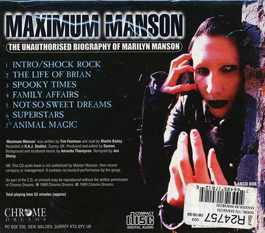 Marilyn Manson - Maximum Manson