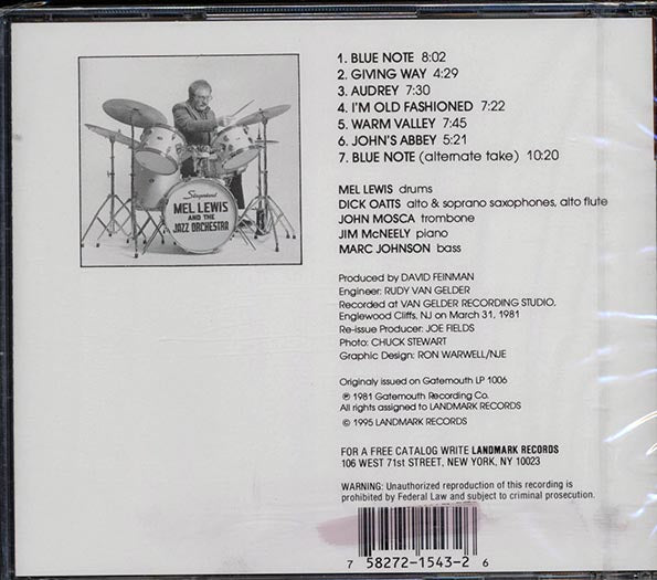 Mel Lewis, Dick Oatts, Joh Mosca, Jim McNeely, Marc Johnson - Mellifuous