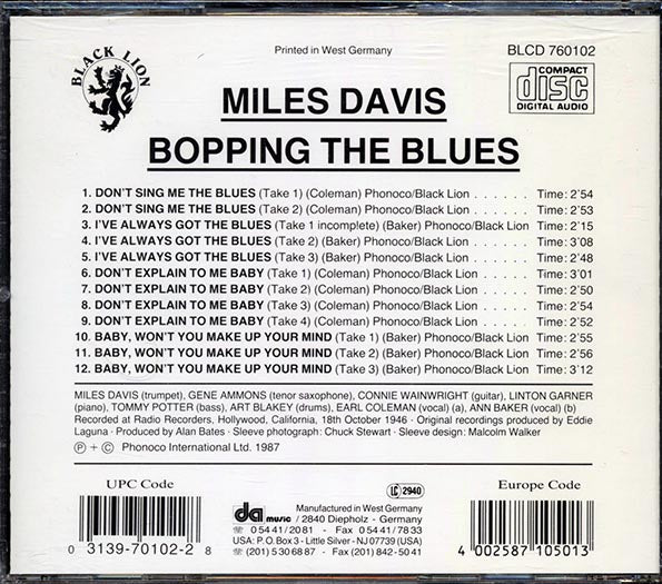 Miles Davis - Bopping The Blues