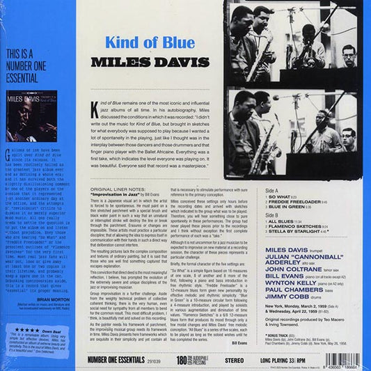 Miles Davis - Kind Of Blue (+bonus track) (ltd. ed.) (180g)