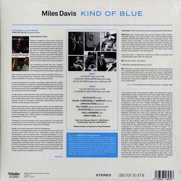 Miles Davis - Kind Of Blue (ltd. ed.) (180g)