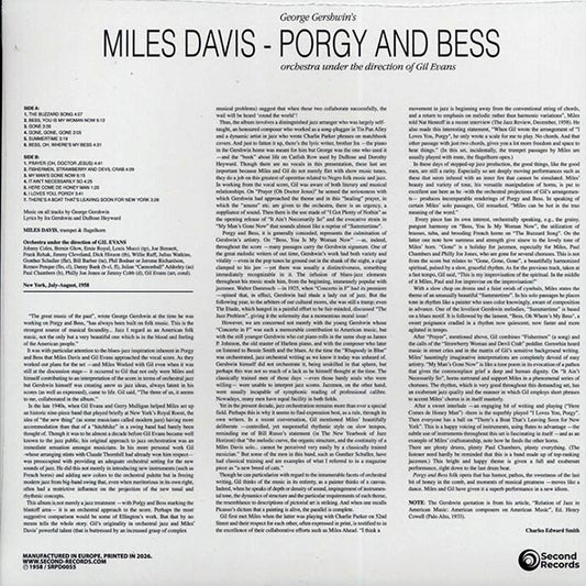 Miles Davis - Porgy And Bess (180g) (red vinyl)