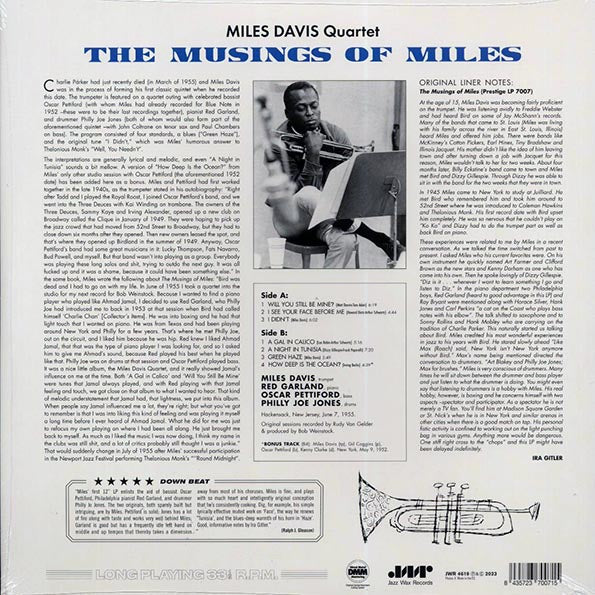 Miles Davis Quartet - The Musings Of Miles (+bonus track) (ltd. ed.) (180g)