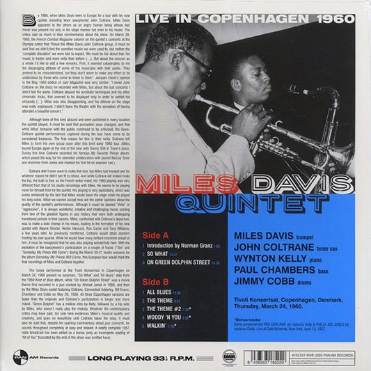 Miles Davis Quintet, John Coltrane - Live In Copenhagen 1960 (+3 bonus tracks) (ltd. ed.) (180g)