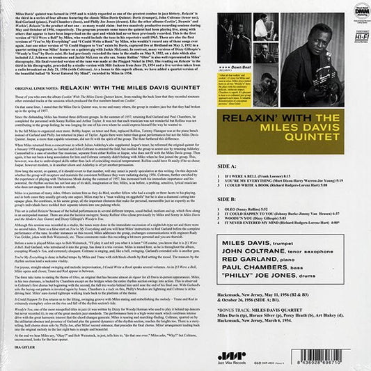 Miles Davis Quintet - Relaxin' With Miles Davis Quintet (+bonus track) (ltd. ed.) (180g) (remastered)