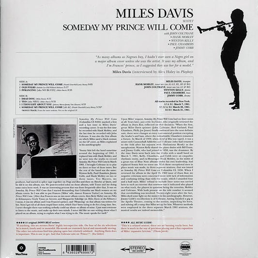 Miles Davis Sextet - Someday My Prince Will Come (+bonus track) (ltd. ed.) (180g) (remastered)