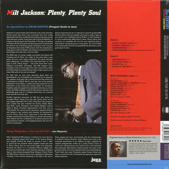 Milt Jackson - Plenty, Plenty Soul (+bonus track) (ltd. ed.) (180g) (blue vinyl)