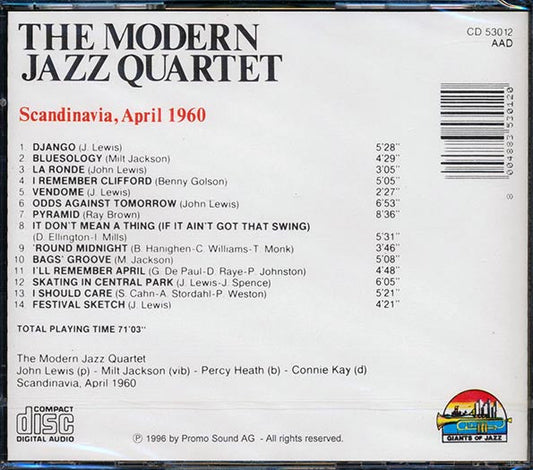 Modern Jazz Quartet - In Concert: Scandinavia April 1960