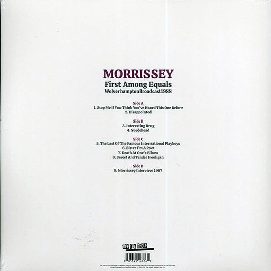Morrissey - First Among Equals: Wolverhampton Broadcast 1988 (2xLP)