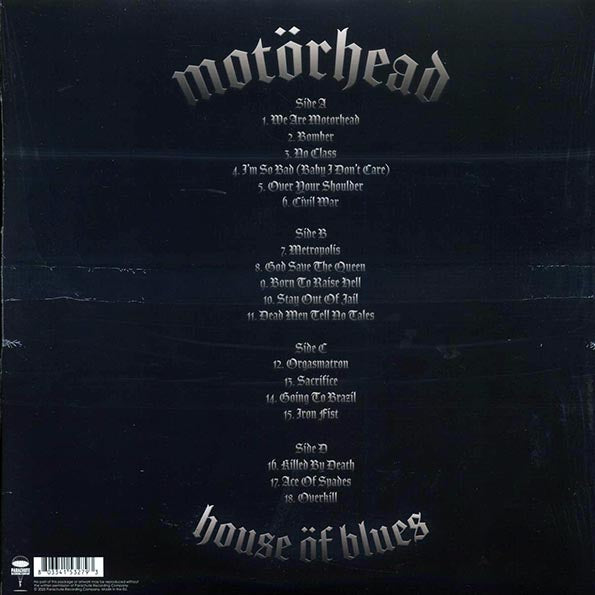 Motorhead - House Of Blues, Chicago 2000 (ltd. ed.) (2xLP) (red vinyl)