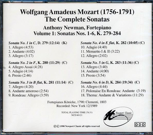 Mozart - 6 Fortepiano Sontatas