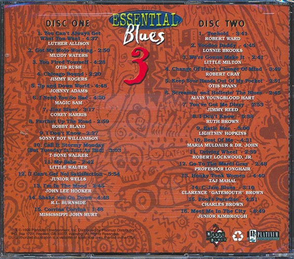 Muddy Waters, Johnny Adams, Magic Sam, Etc. - Essential Blues 3 (31 tracks) (2xCD)