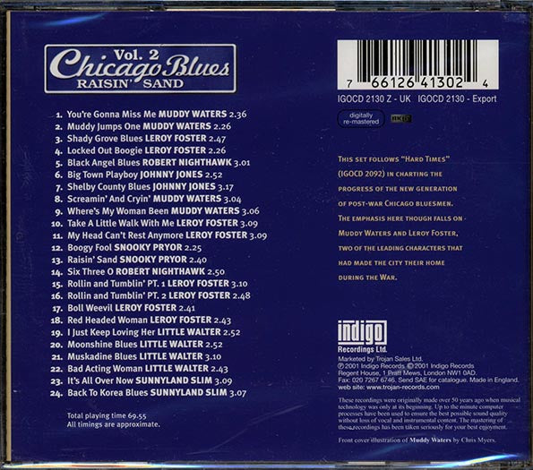 Muddy Waters, Leroy Foster, Johnny Jones, Etc. - Chicago Blues Volume 2: Raisin' Sand (24 tracks)
