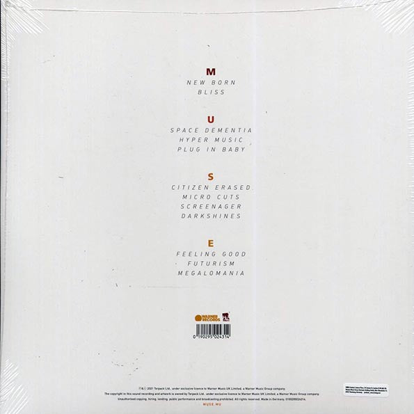 Muse - Origin Of Symmetry: XX Anniversary RemiXX (20th Anniv. Ed.) (2xLP) (remastered) (remixed)