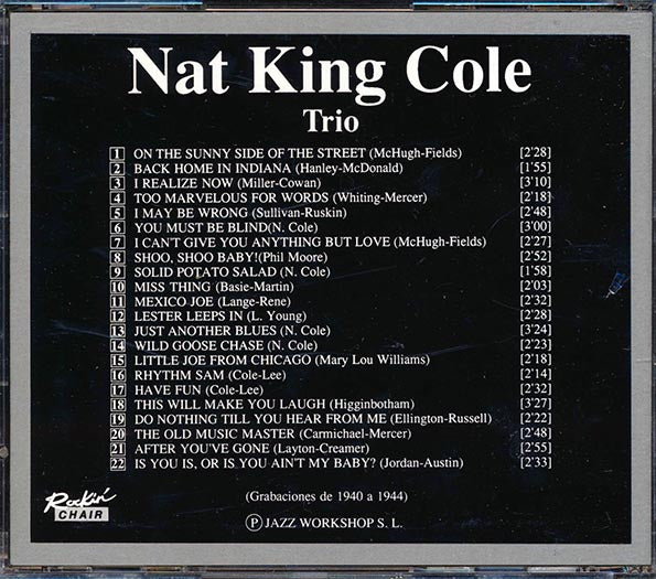 Nat King Cole - Trio, Featuring Oscar Moore (22 tracks)