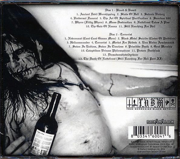 Nattefrost - Blood & Vomit + Terrorist (2 albums on 2 CDs) (24 tracks) (2xCD)